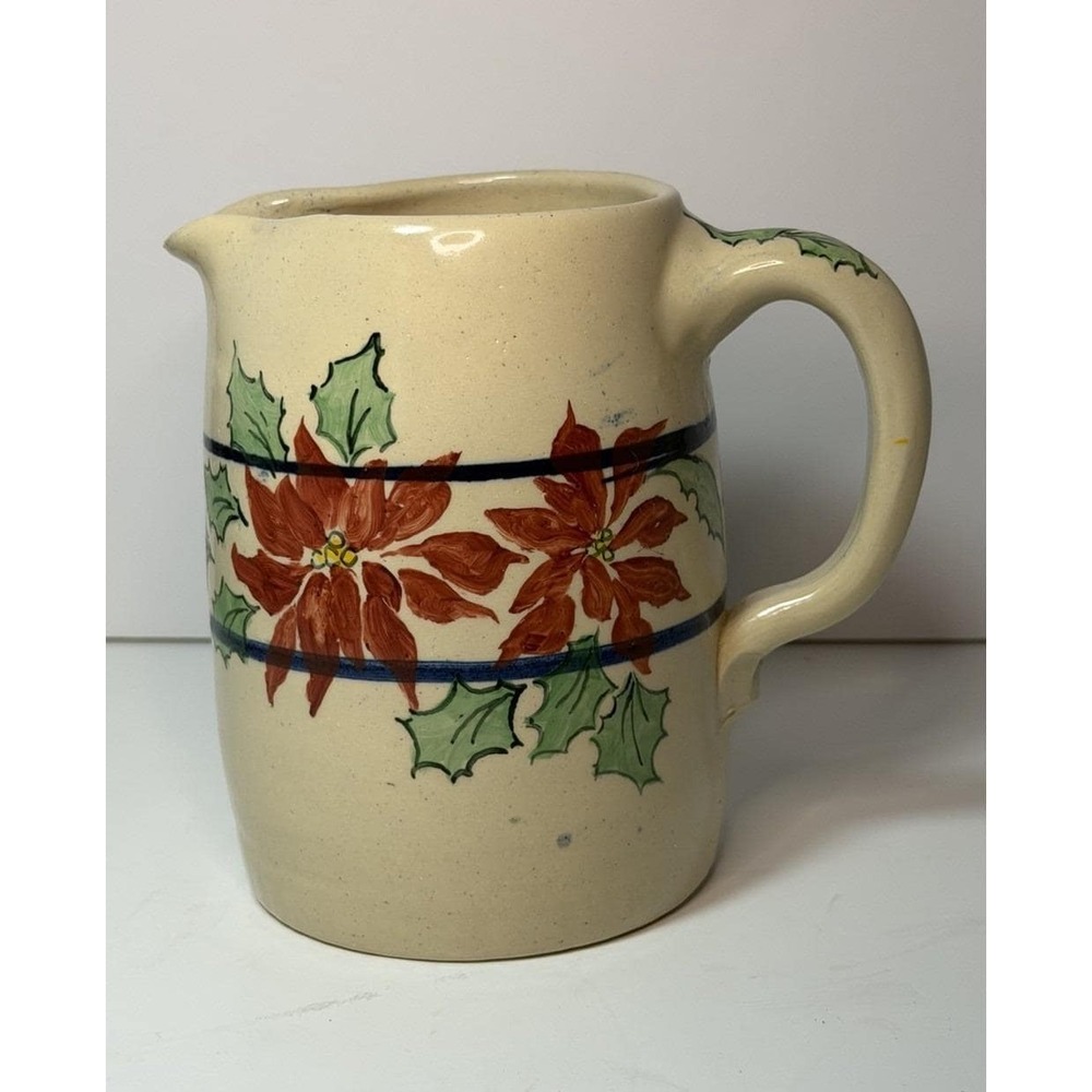 Vintage Marshall pottery, stoneware pitcher, beer mug